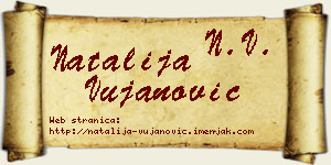 Natalija Vujanović vizit kartica